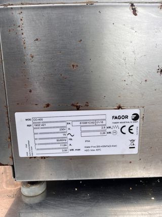 LAVAVASOS DE CESTA MOD. CO-400 "FAGOR"