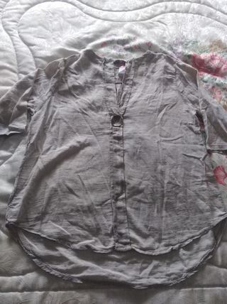 Camisa algodón y lino.