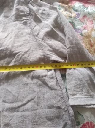Camisa algodón y lino.