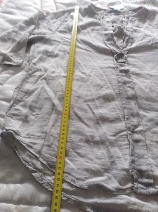 Camisa algodón y lino.