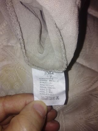 Camisa algodón y lino.