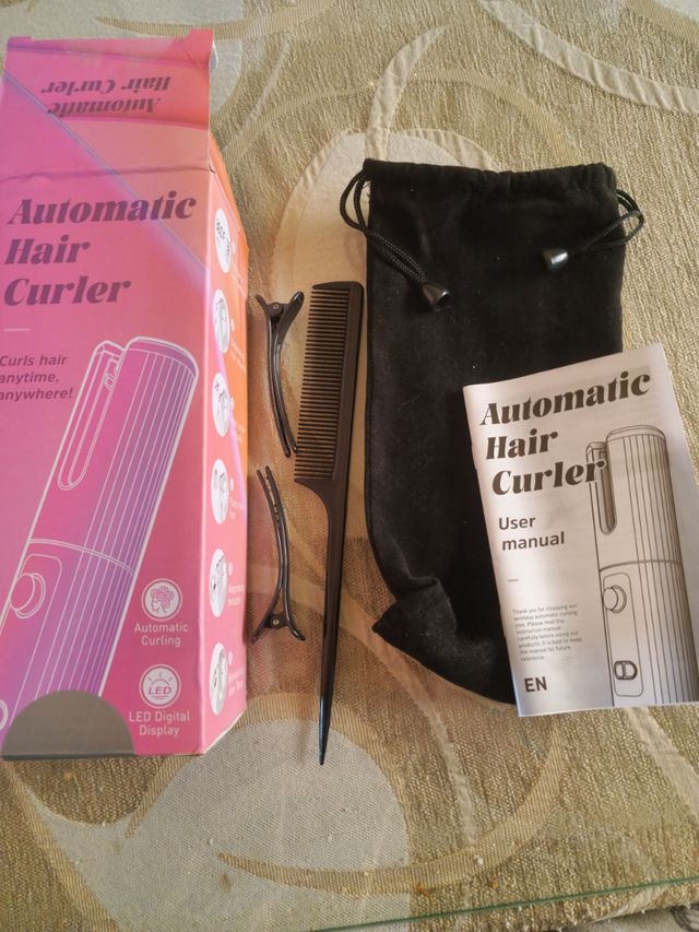 Rizador de pelo automático e inalámbrico