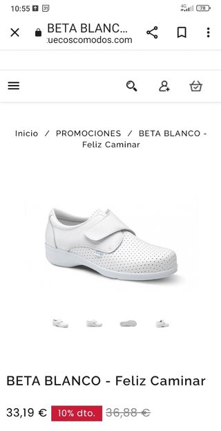 Zuecos sanitario, marca "Feliz Caminar", mod. BETA