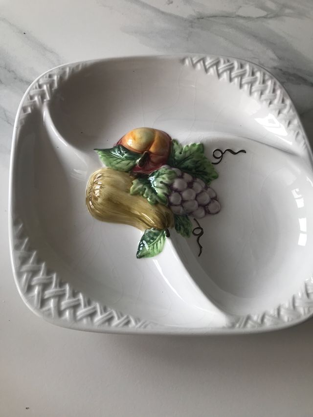 Bandeja entremeses porcelana