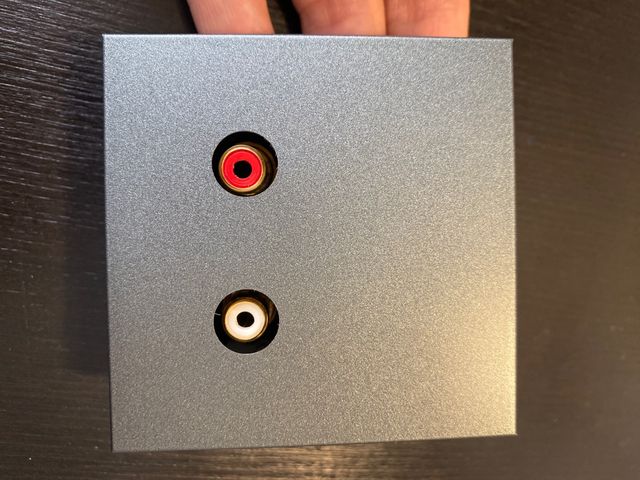 JUNG, Placa Cinch Audio (RCA), antracita