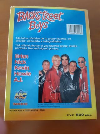 Album Fotos Backstreet Boys + Cromos
