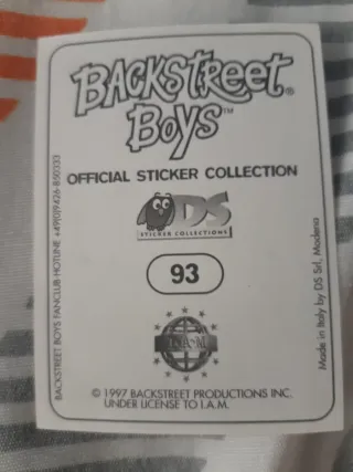 Album Fotos Backstreet Boys + Cromos