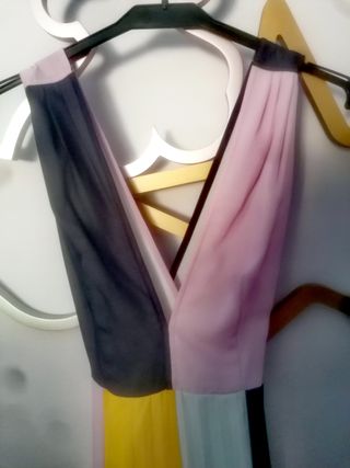 Vestido de fiesta multicolor Asos