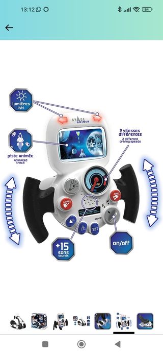 simulatore di guida nello spazio Smoby