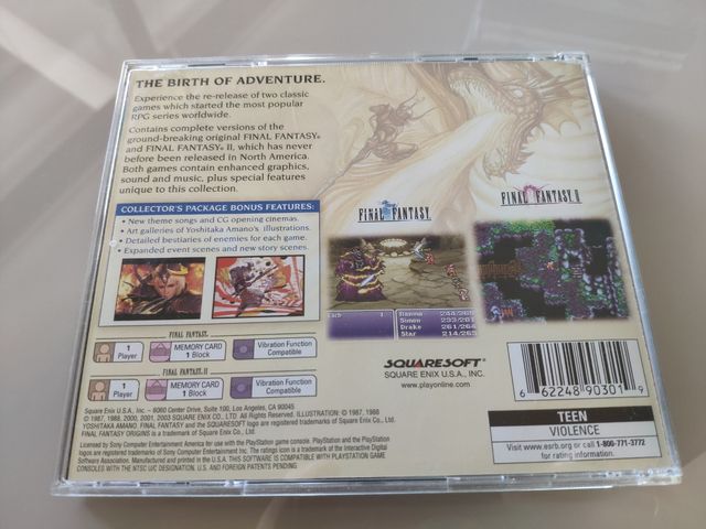 Final Fantasy Origins. PSX