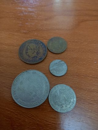 billete y monedas antiguas mexicanas