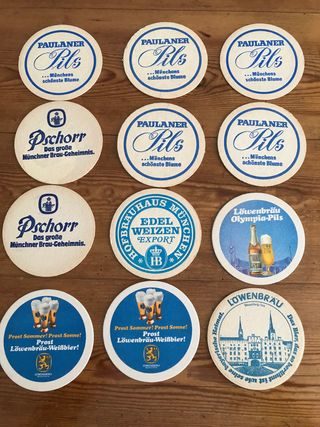 12 posavasos vintage