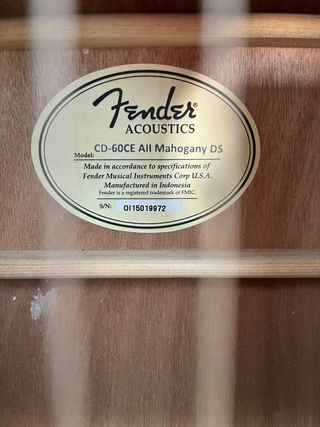 Guitarra Fender Caoba