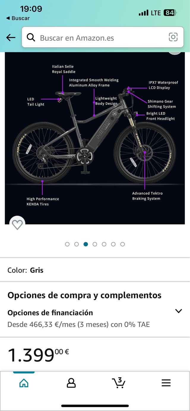 Bicicleta electrica himo c26