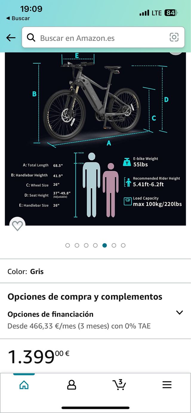 Bicicleta electrica himo c26