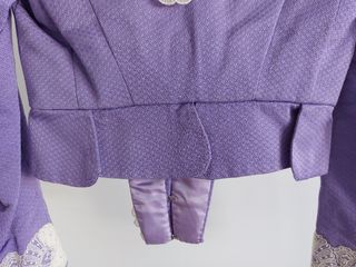 corpiño fallera manga larga con peinador blanco