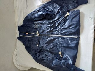 Giobbotto mezza stagione blu da bimba