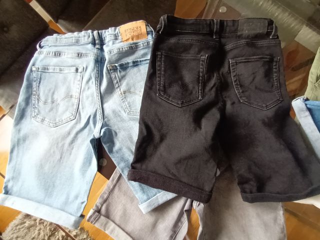 Bermudas Jack and Jones vaquera y negra