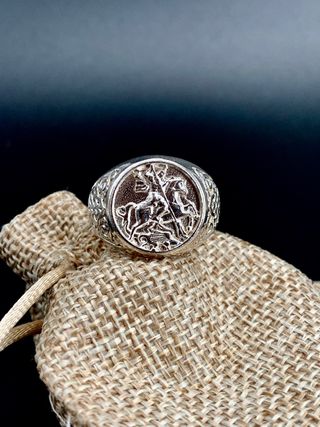 Anillo de plata Jorge el Victorioso