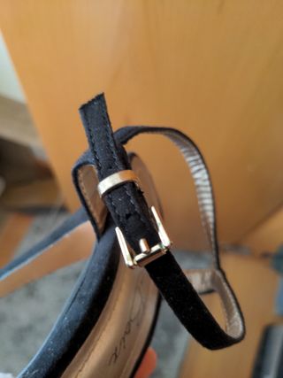 Sandalias tacón alto color negro