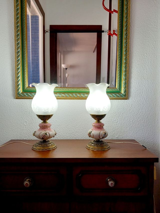 Antiguas Lámparas de Mesa