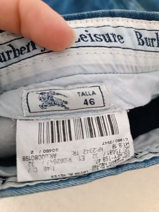 Pantalón chinos tejano burberry