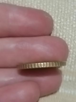 Moneda 50 céntimos fallo de acuñación 