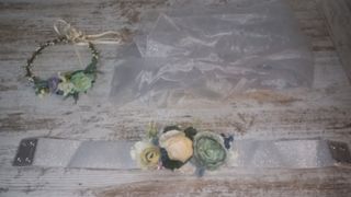 chal cinturón diadema ceremonia plata