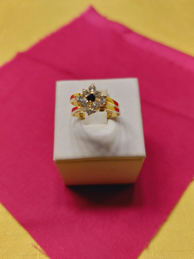 Anillo Doble Unico , oro 18kl