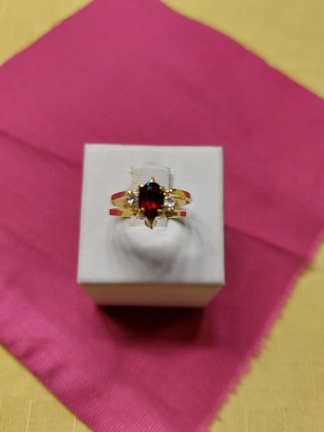 Anillo Doble Unico , oro 18kl