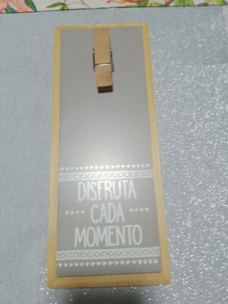 cuadro con mensaje para poner notas
