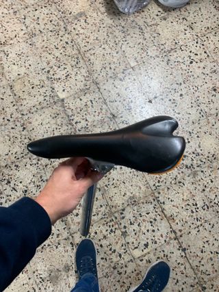 Sillín de bicicleta.