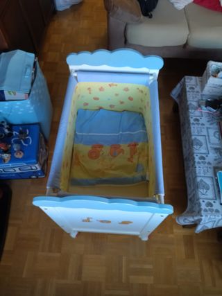 Mini cuna de bebe - vintage - preciosa