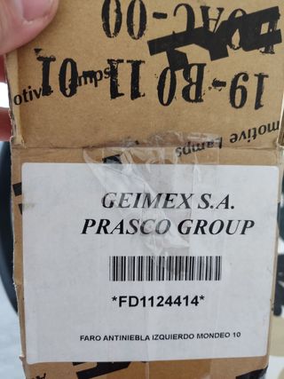 Faro Antiniebla Ford Mondeo