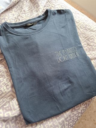 camiseta azul Massimo Dutti M