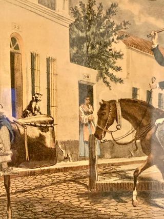 ANTIGUO GRABADO DE BUENOS AIRES.