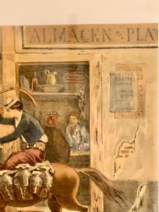 ANTIGUO GRABADO DE BUENOS AIRES.