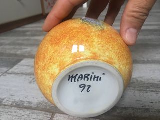 2 vasi decorativi dipinti a mano da Marini