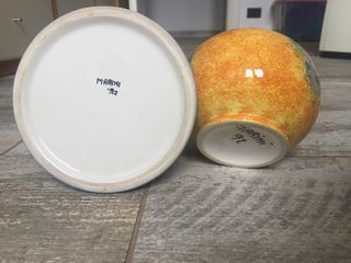 2 vasi decorativi dipinti a mano da Marini