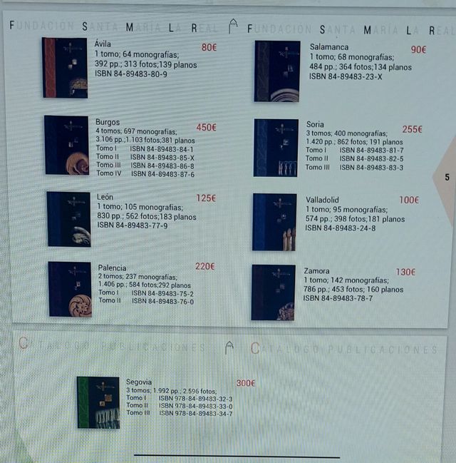 16 tomos de la  Enciclopedia del Romanico