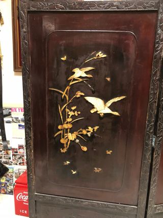 Biombo japonés era Meiji