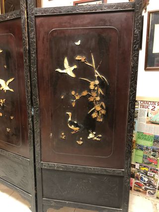 Biombo japonés era Meiji