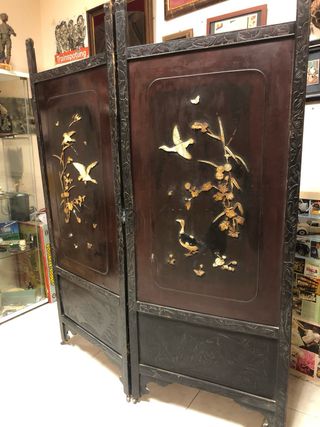 Biombo japonés era Meiji