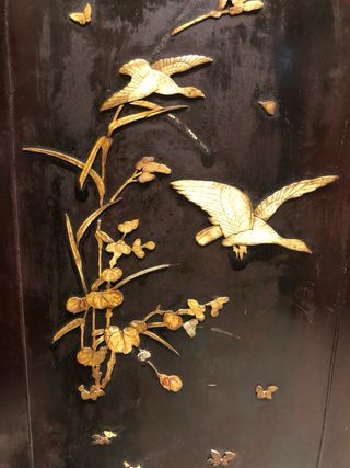 Biombo japonés era Meiji