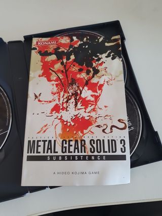metal gerar solid 3 subsistence ps2