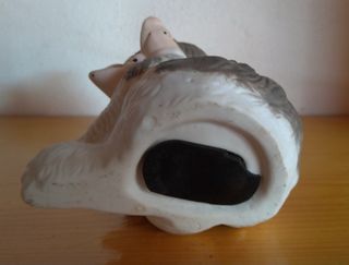 Salvadanaio e orologio gatto