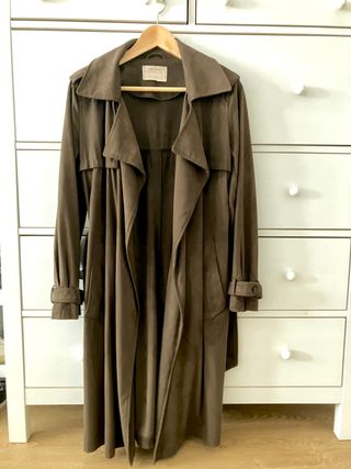 Gabardina efecto ante 