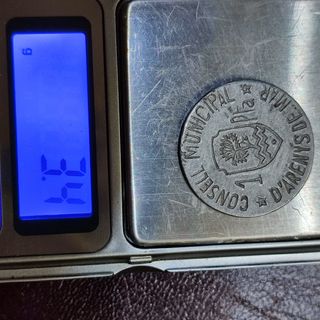 Peseta Consell Municipal de Arenys de Mar 1937