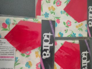 Set de tres manteles individuales  con servilletas