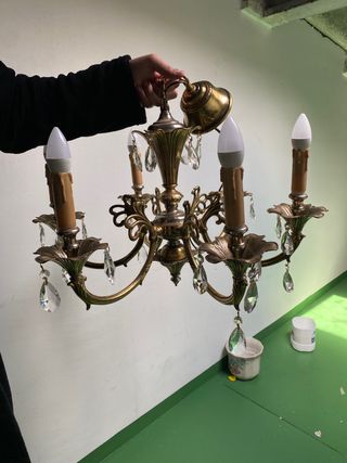 Lámpara chandelier vintage